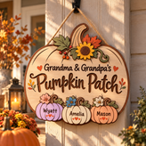 Personalized Pumpkin Patch Sign for Grandma & Grandpa