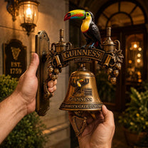 Guinness Toucan Wall Mounted Bell - Housewarming Gift