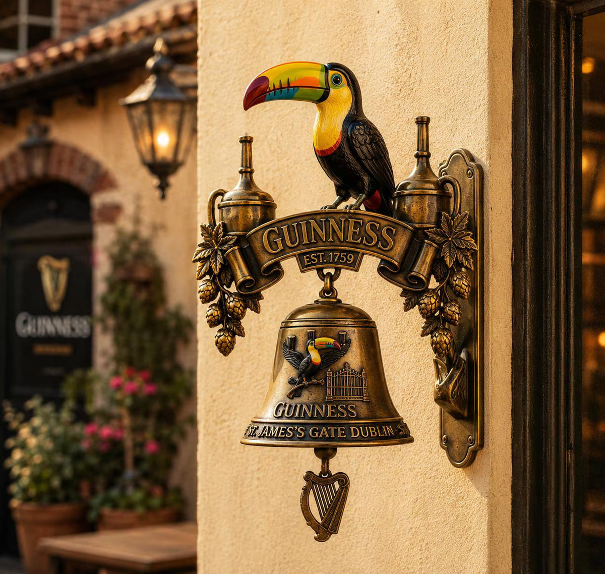 Guinness Toucan Wall Mounted Bell - Housewarming Gift – Eiderliving