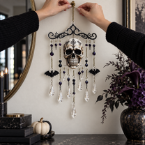 Halloween Colorful Sugar Skull Acrylic Wind Chime