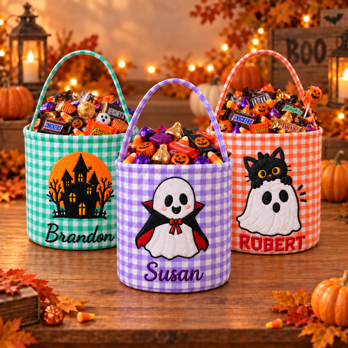 Personalized Halloween Basket for Kids – Trick or Treat Bag