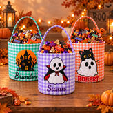 Personalized Halloween Basket for Kids – Trick or Treat Bag