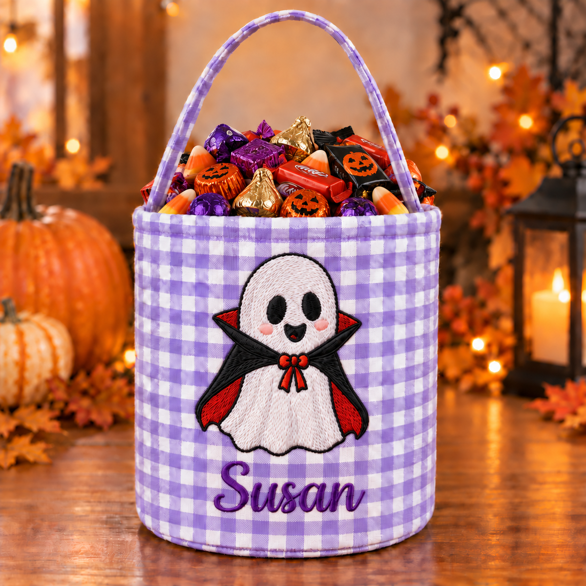 Personalized Halloween Basket for Kids – Trick or Treat Bag