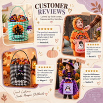 Personalized Halloween Basket for Kids – Trick or Treat Bag