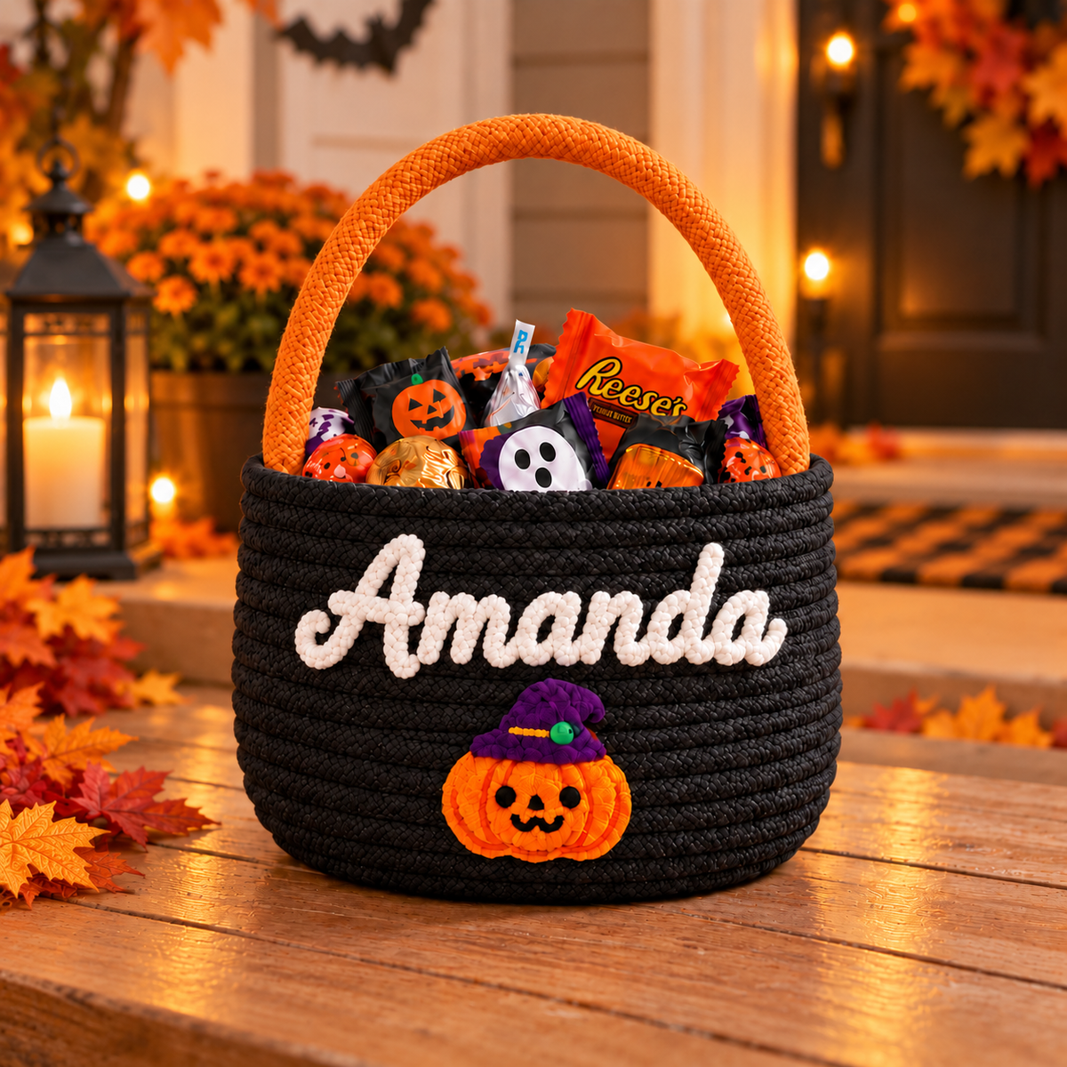 Personalized Halloween Basket for a More Memorable Trick-or-Treat Night