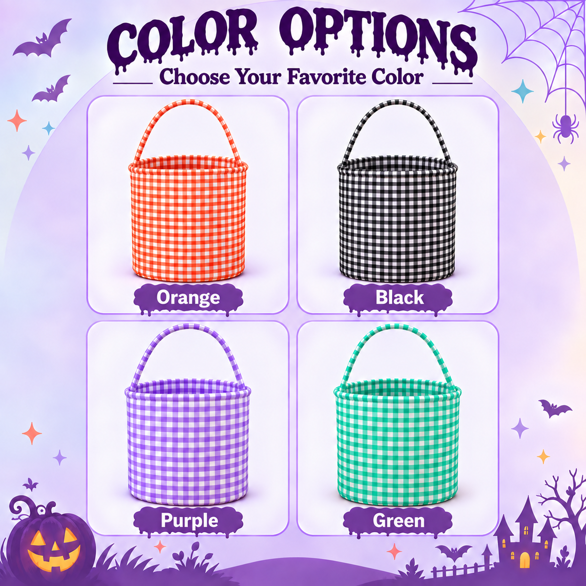 Personalized Halloween Basket for Kids – Trick or Treat Bag