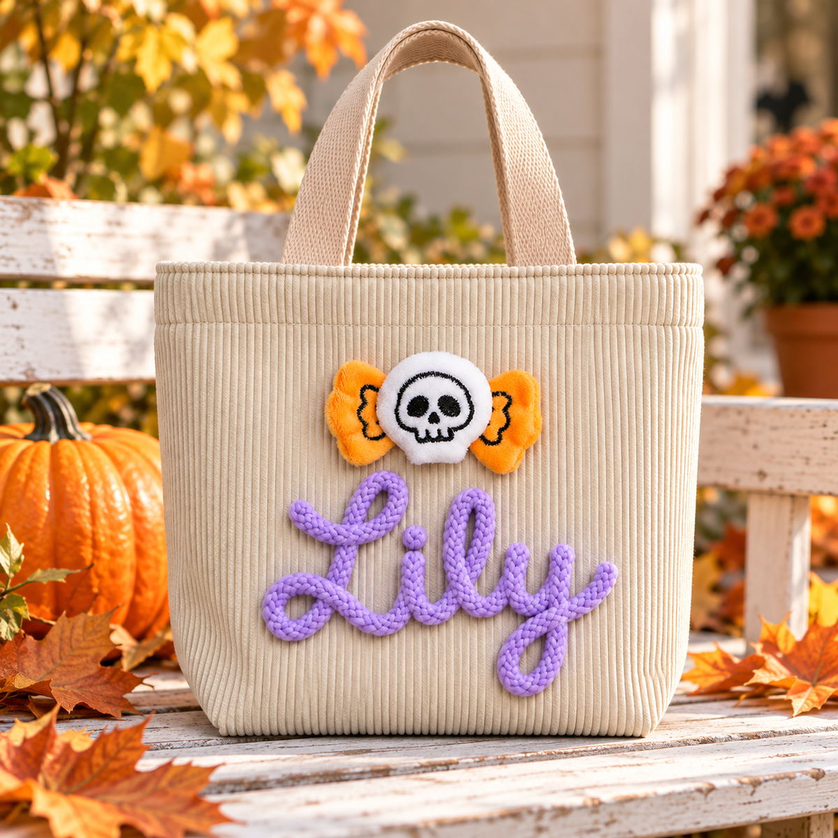 Halloween Candy Bag for Kids Personalized with Name
