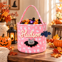 Personalized Halloween Candy Bag for Kids with Custom Name