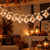 Halloween Ghost Garland / Mantel Hanging Decoration