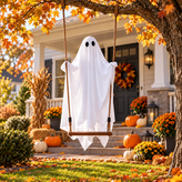 Hanging Glowing Ghost Light for Spooky Halloween Decoration