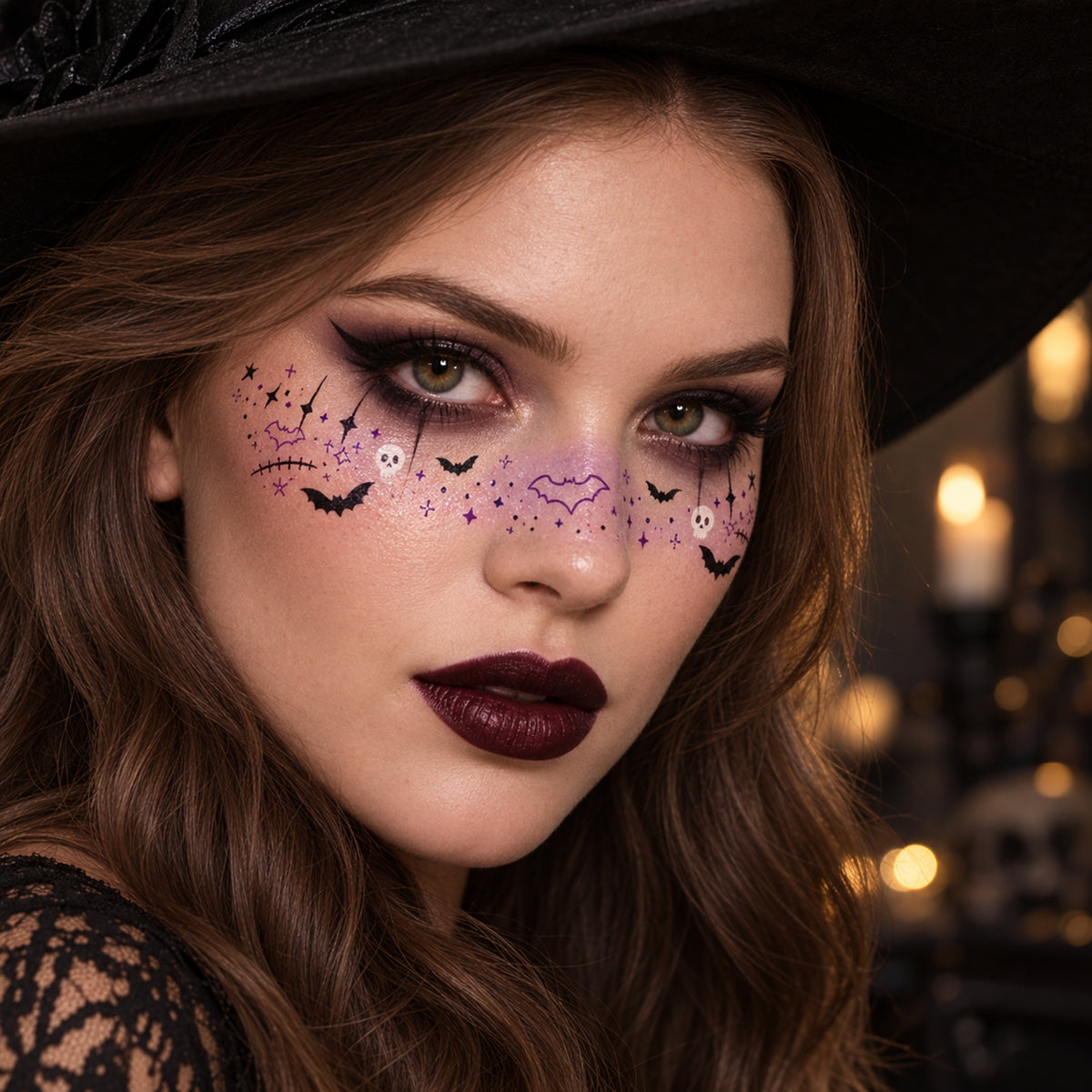Halloween Temporary Face Makeup Tattoos / Face Stickers
