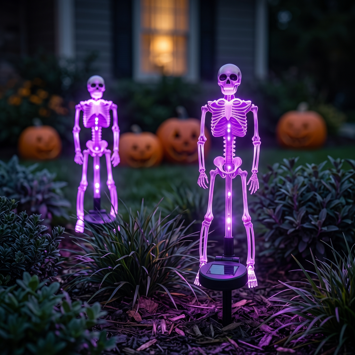 Halloween Skeleton Light | Porch Light, Garden Light, Spooky Lights
