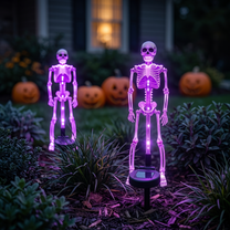 Halloween Skeleton Light | Porch Light, Garden Light, Spooky Lights