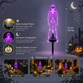 Halloween Skeleton Light | Porch Light, Garden Light, Spooky Lights