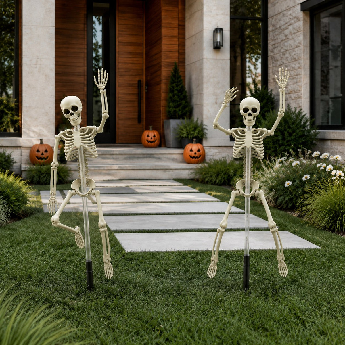 Halloween Solar Powered Skeleton Light | Porch Light, Garden Light, Spooky Lights