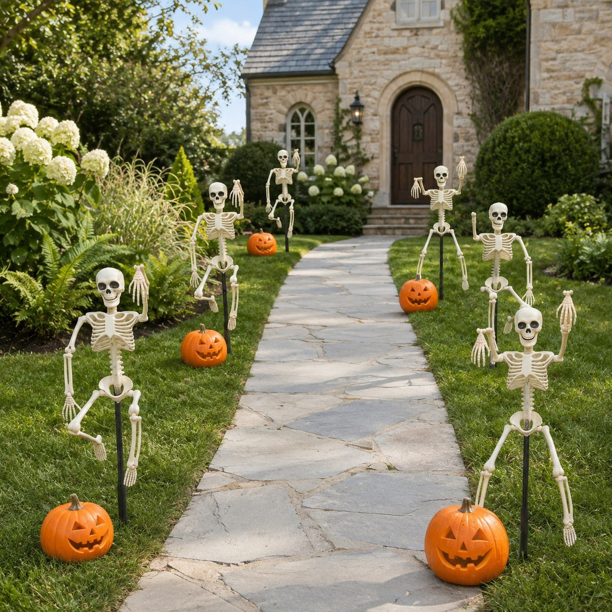 Halloween Solar Powered Skeleton Light | Porch Light, Garden Light, Spooky Lights