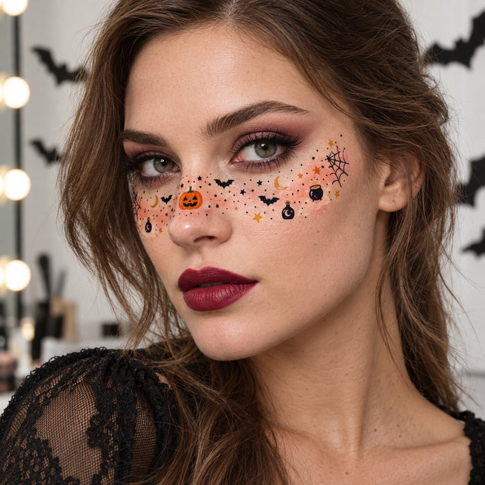 Halloween Temporary Face Makeup Tattoos / Face Stickers