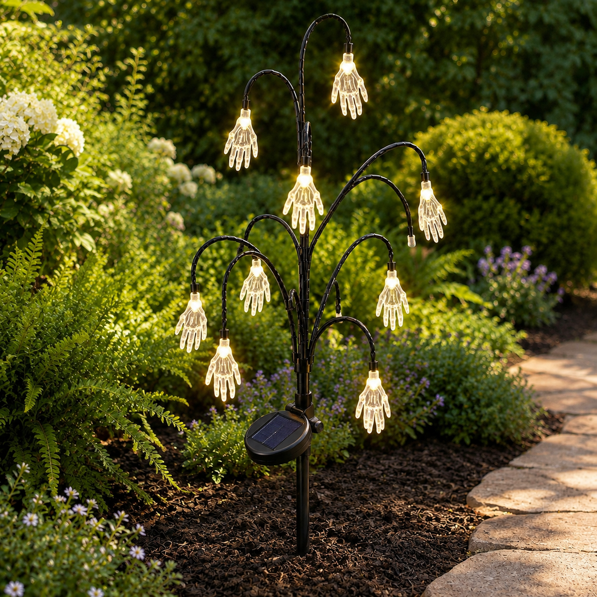 Halloween Solar Garden Light, Skeleton Hand Pathway Light – Spooky Outdoor Yard, Lawn & Walkway Decoration