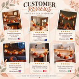 Handmade Autumn Crochet Bunting with Pumpkin LED Garland