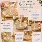 Elegant Woman Jewelry Dish – Pink Goddess Trinket Tray and Ceramic Ring Holder for Her