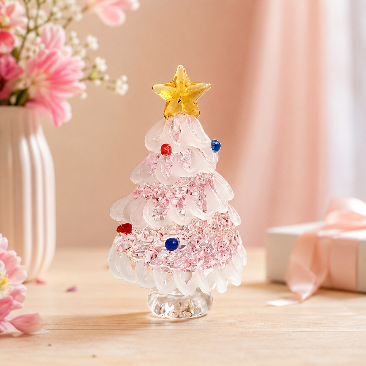 Handmade Stained Glass Christmas Tree – Unique Holiday Keepsake & Christmas Gift