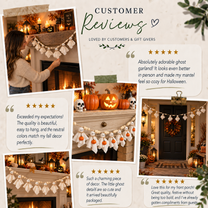 Halloween Ghost Garland / Mantel Hanging Decoration