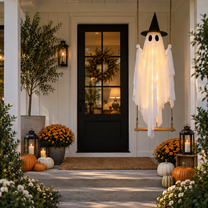Hanging Glowing Ghost Light for Spooky Halloween Decoration