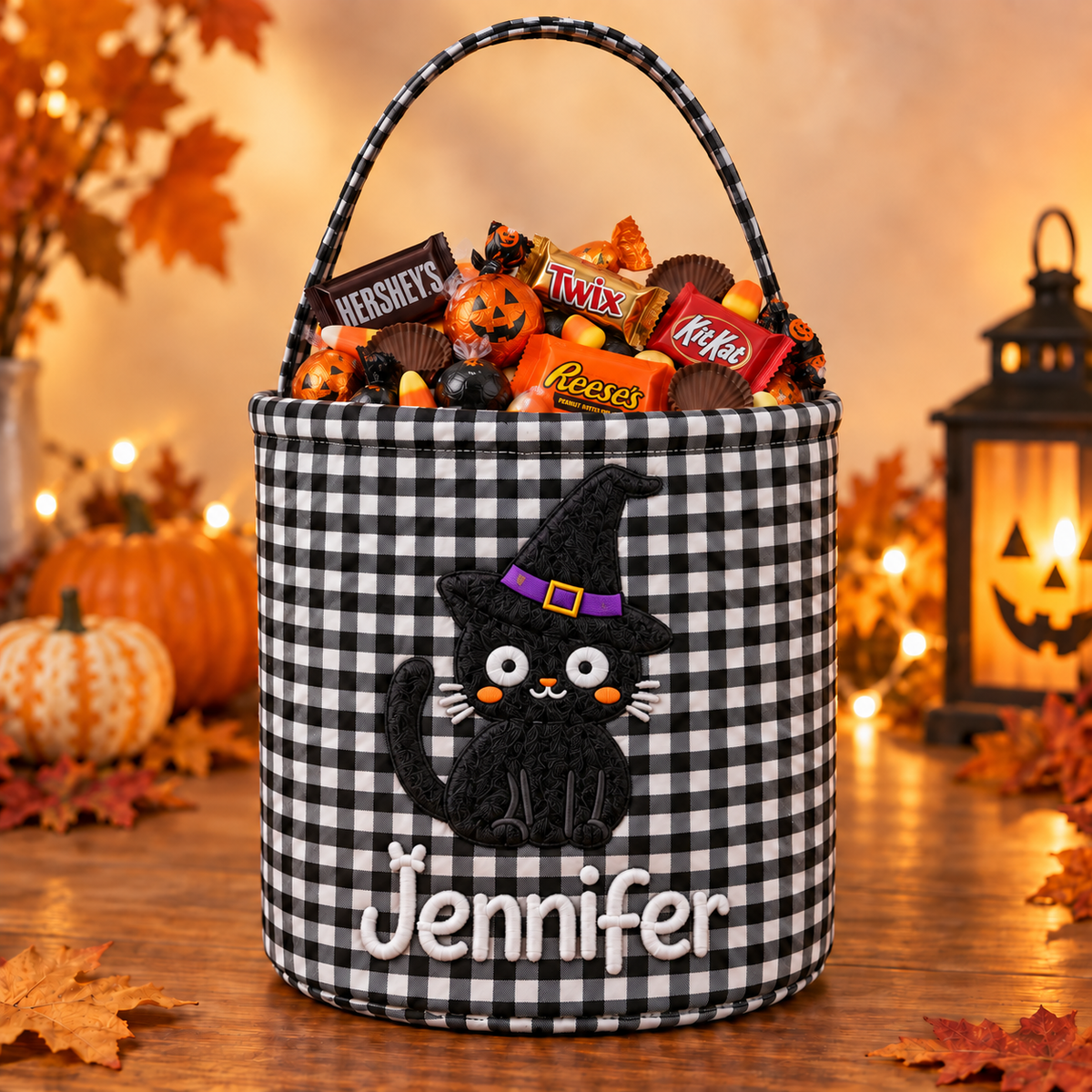Personalized Halloween Basket for Kids – Trick or Treat Bag