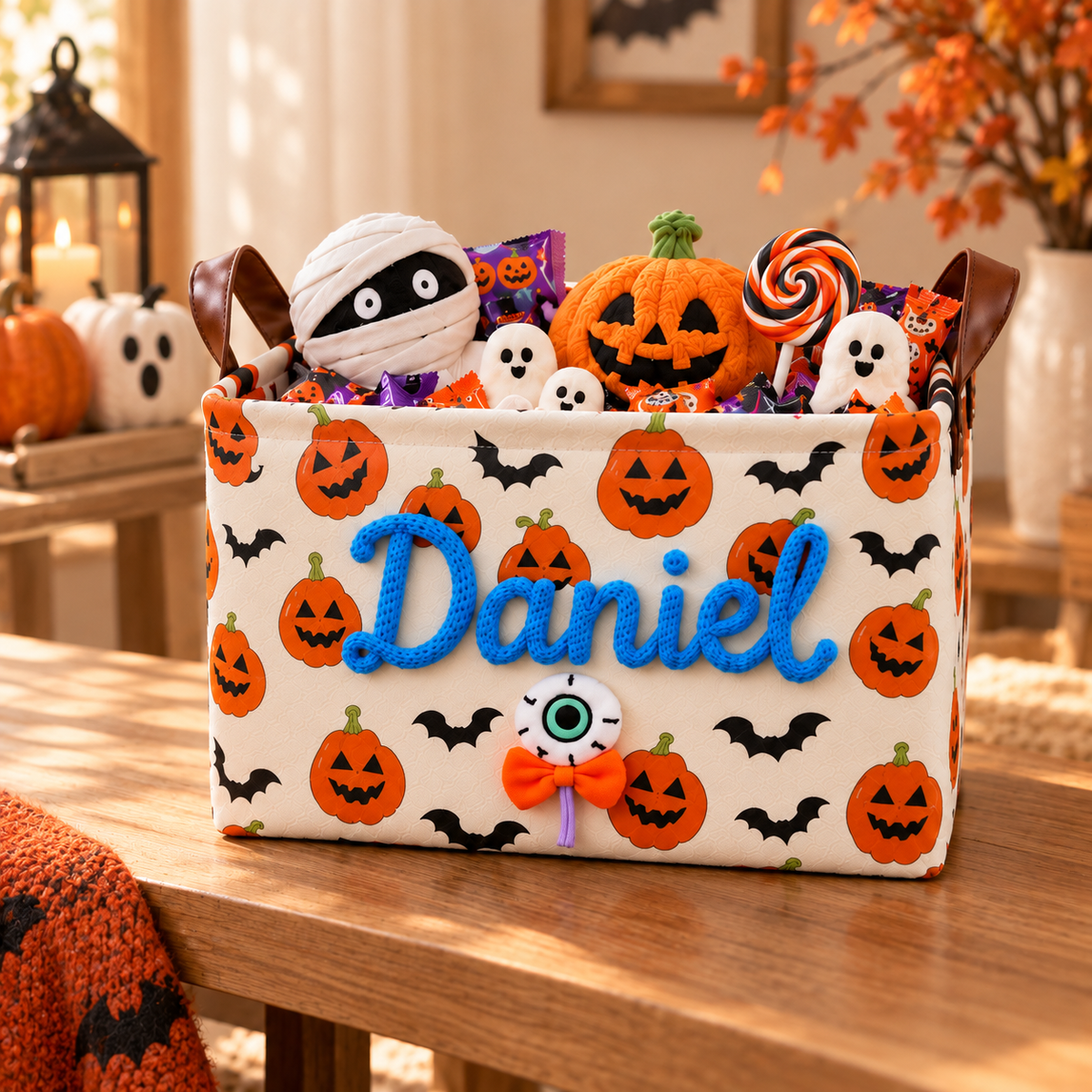 Personalized Halloween Boo Basket for Kids