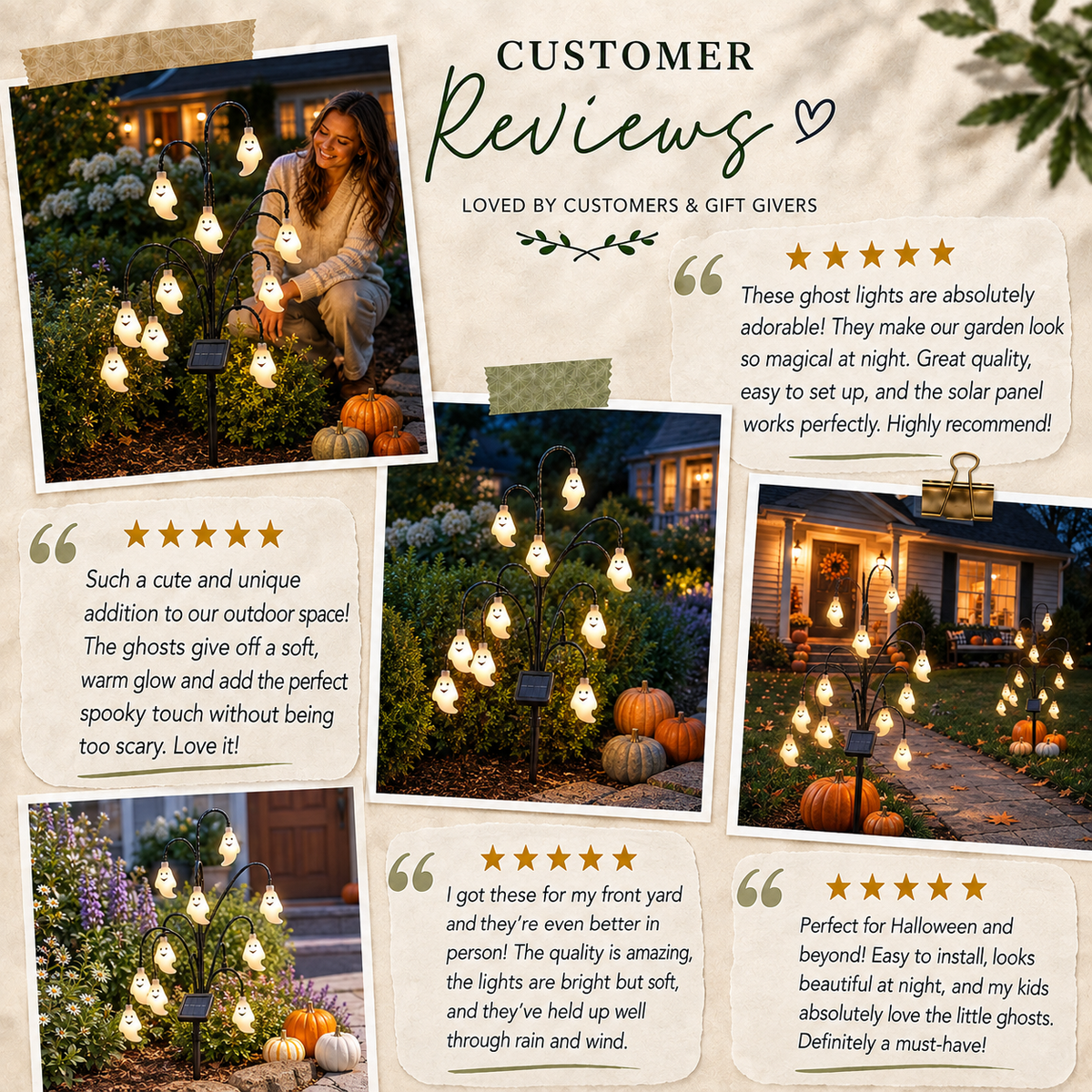 Halloween Ghost Solar Powered Light | Garden Light Halloween