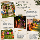 Halloween Solar-Powered Ghost Face Ground Lights for Garden Decoration