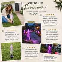 Halloween Skeleton Light | Porch Light, Garden Light, Spooky Lights