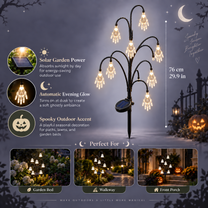 Halloween Solar Garden Light, Skeleton Hand Pathway Light – Spooky Outdoor Yard, Lawn & Walkway Decoration