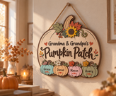 Personalized Pumpkin Patch Sign for Grandma & Grandpa