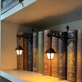 Personalized Book Tavern Lamp – Custom Bookshelf Light, Halloween Library Lamp & Gothic Book Nook Decor