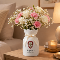 Personalized University College Graduation Gift Vase – Custom Class of 2026 Keepsake