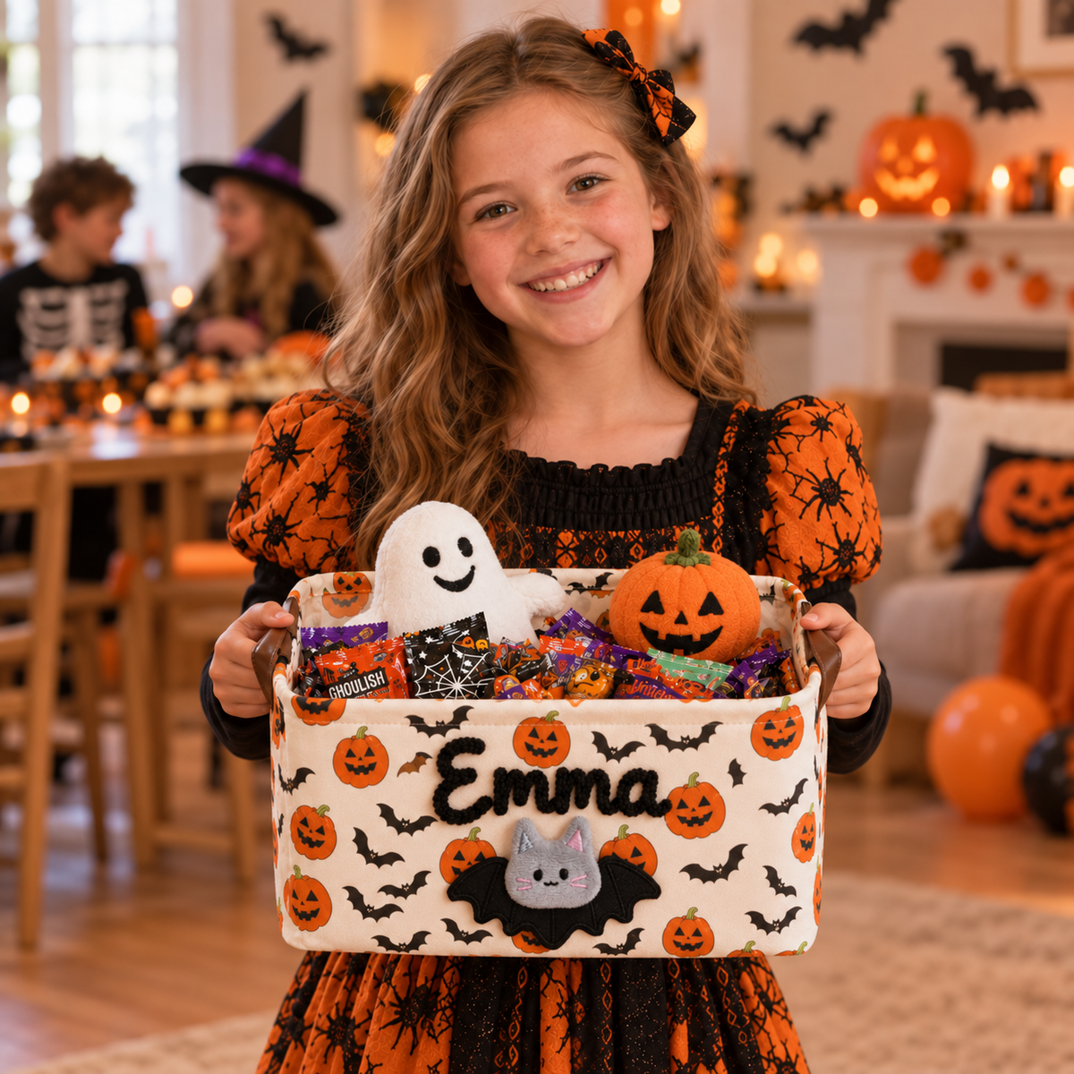 Personalized Halloween Boo Basket for Kids