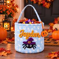 Personalized Halloween Candy Bag for Kids with Custom Name