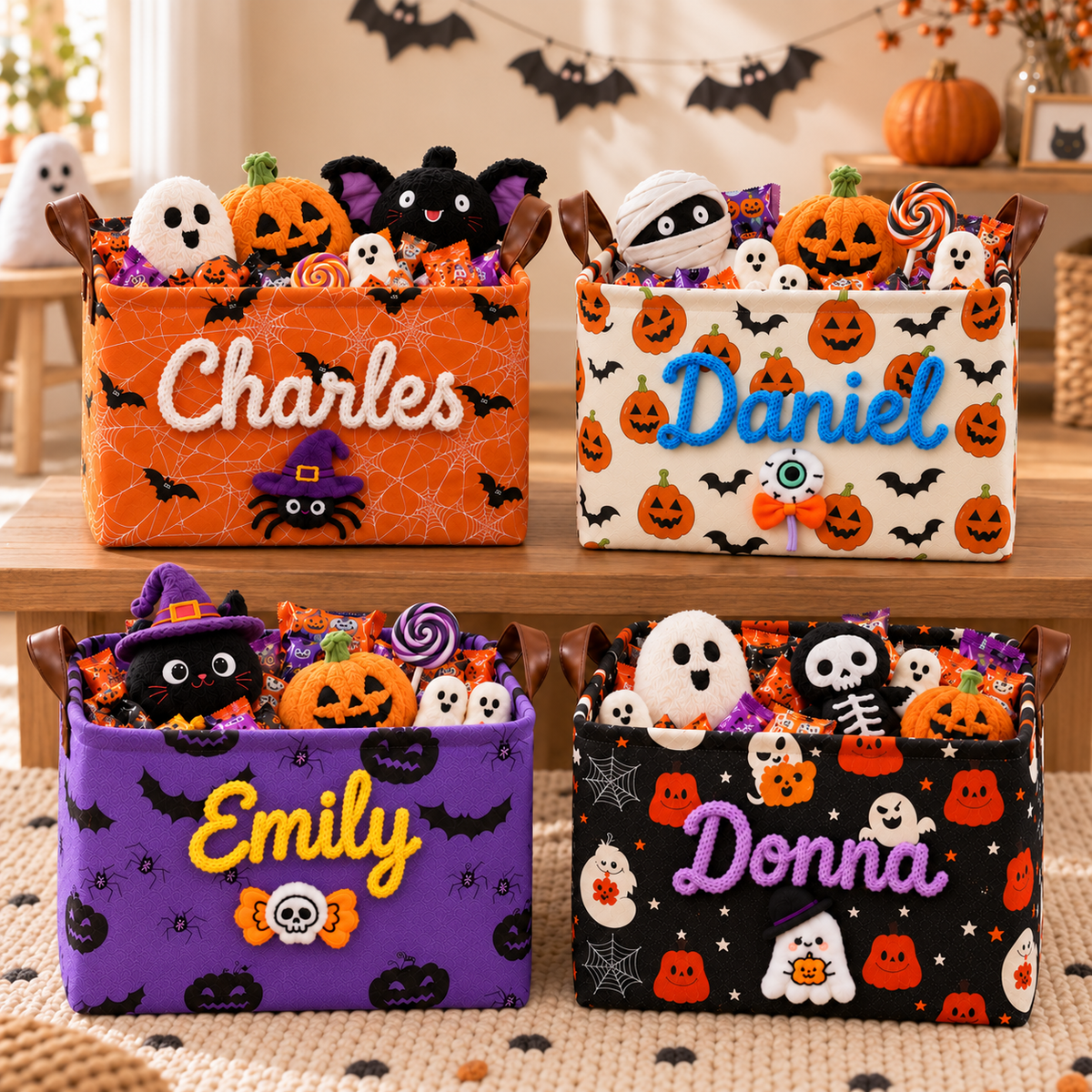 Personalized Halloween Boo Basket for Kids