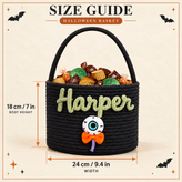 Personalized Halloween Treat Basket for Trick-or-Treating