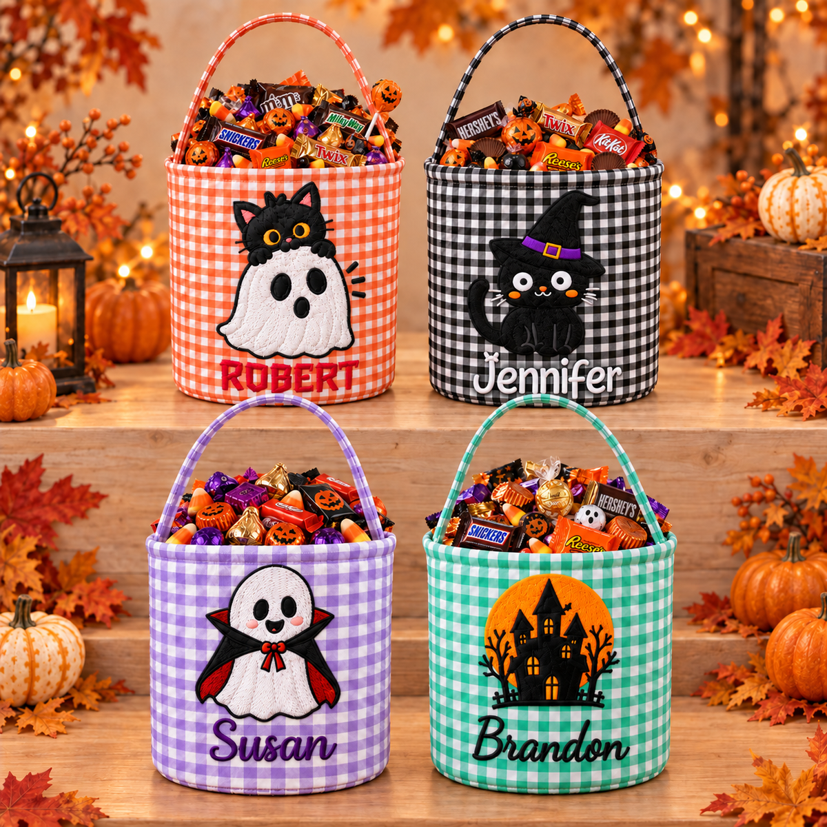 Personalized Halloween Basket for Kids – Trick or Treat Bag