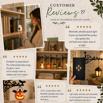 Personalized Book Tavern Lamp – Custom Bookshelf Light, Halloween Library Lamp & Gothic Book Nook Decor