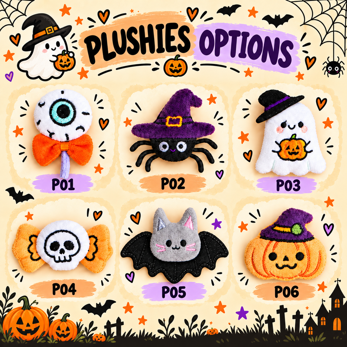 Custom Name Embroidery Halloween Basket for Kids