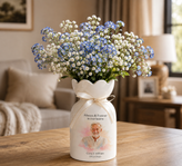 Personalized In Loving Memory Ceramic Flower Vase – Custom Photo Memorial Gift