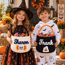 Personalized Halloween Basket for a More Memorable Trick-or-Treat Night
