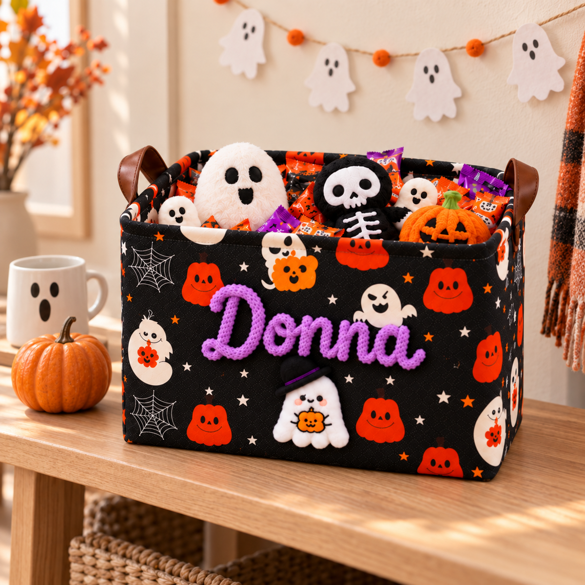 Personalized Halloween Boo Basket for Kids