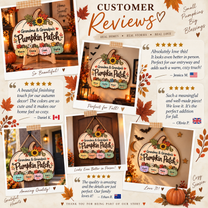 Personalized Pumpkin Patch Sign for Grandma & Grandpa