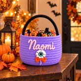 Personalized Halloween Basket for a More Memorable Trick-or-Treat Night