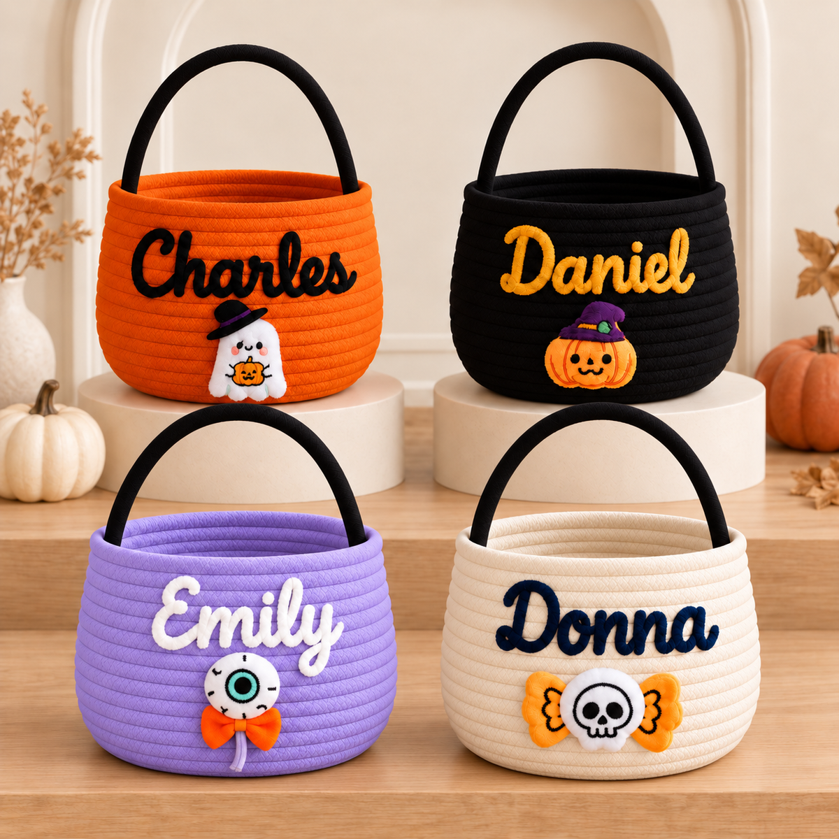 Personalized Halloween Basket for a More Memorable Trick-or-Treat Night