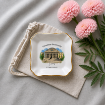 Personalized College Graduation Ring Dish, Custom University Keepsake Gift